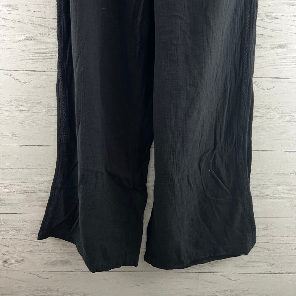 Aerie Black Medium Lightweight Split Hem Pull On Pants Size M - Picture 3 of 6